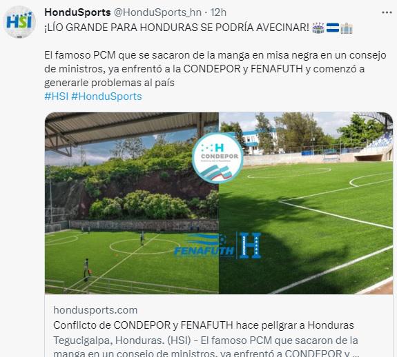 Así reacciona la prensa deportiva al enorme conflicto entre Condepor y Fenafuth: “Bienvenidos a Honduras...”