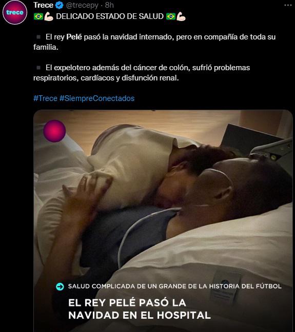 “Se acerca el adiós del mejor de la historia”: el mundo del fútbol se empieza a despedir de “O Rey” Pelé