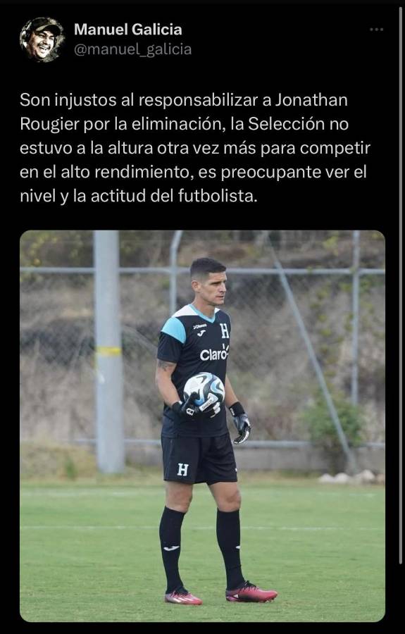 La reacción de Costly, el gran señalado de la prensa de Honduras y directivo atiza contra Rougier