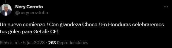 ”En Honduras celebraremos tus goles”, “Con grandeza, “Choco” Lozano”: Afición hondureña reacciona al fichaje del catracho por el Getafe