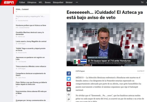 La prensa mexicana habla de la previa del duelo México-Honduras ¿Aztecazo?