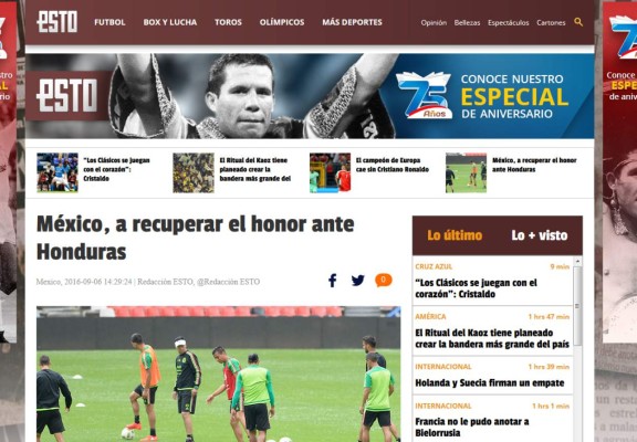 La prensa mexicana habla de la previa del duelo México-Honduras ¿Aztecazo?