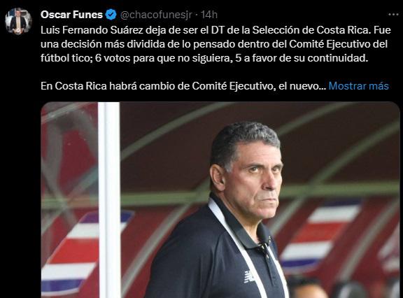 La prensa reacciona tras despido de Luis Suárez de la Selección de Costa Rica: “Por malos resultados”, “La Sele estaba muerta”