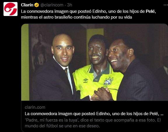 “Se acerca el adiós del mejor de la historia”: el mundo del fútbol se empieza a despedir de “O Rey” Pelé