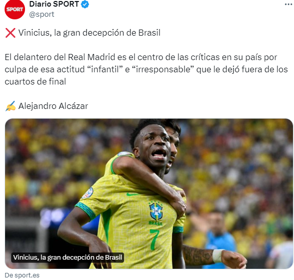 ”La peor Brasil de todos los tiempos”, “quítenle el 10 a Rodrygo”: duras críticas tras eliminación de Copa América