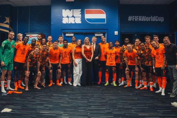 Curazao festejó con el Rey y la Reina de los Países Bajos: el baile con los jugadores