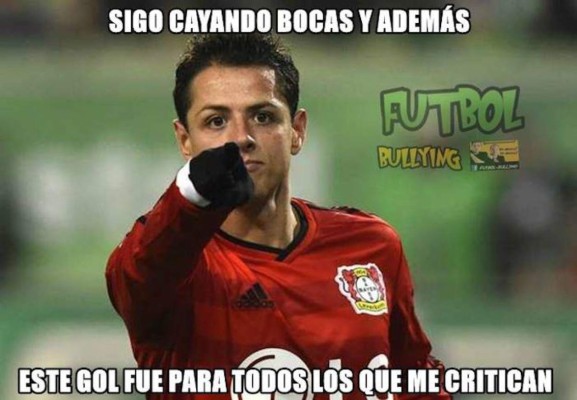Los mejores MEMES del gran momento de Chicharito con el Bayer Leverkusen&nbsp;&nbsp;