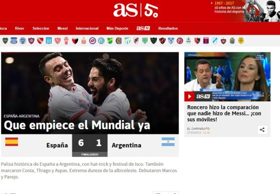 La prensa no perdona a Argentina tras la 'catástrofe' en España
