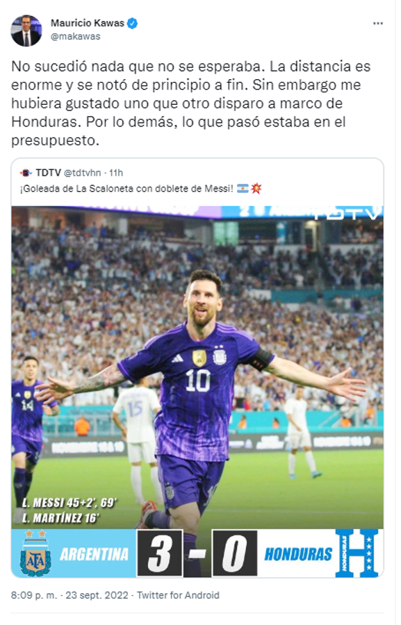Periodistas reaccionan tras el baile que le dio Argentina a Honduras en Miami y por lo que ocurrió al final con Messi