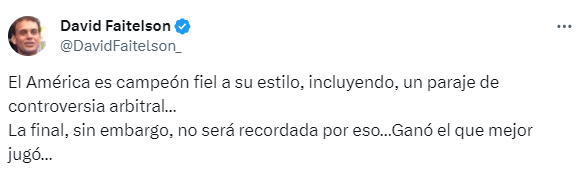 ¿Ayudita del árbitro? La polémica reacción de José Ramón Fernández por la 14 del América y lo que dijo Faitelson