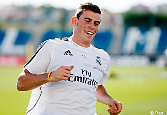 Primer entrenamiento de Gareth Bale con el Real Madrid