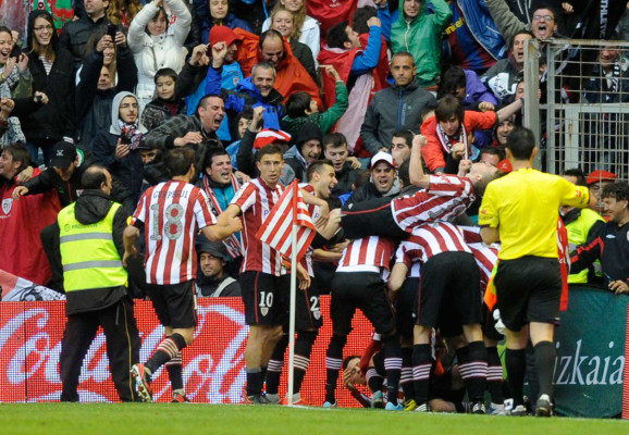 Barca y Real Madrid en la liga Española.