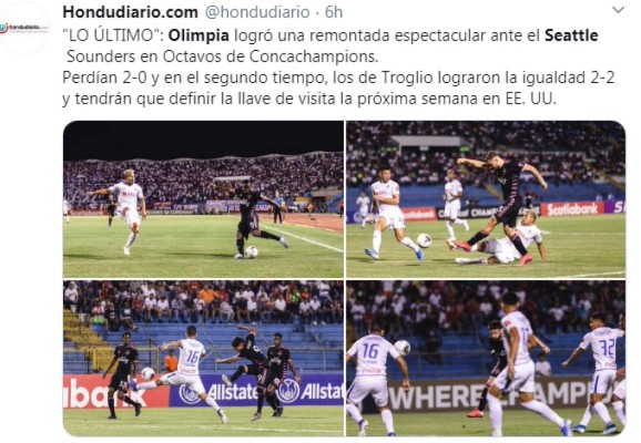 Lo que dice la prensa nacional e internacional del valioso empate de Olimpia ante Seattle en Concachampions