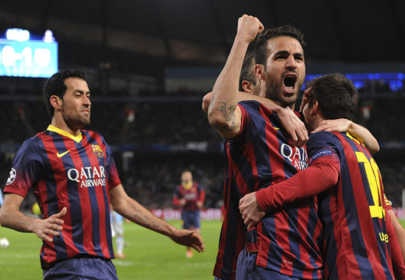 Manchester City-Barcelona Champions League.