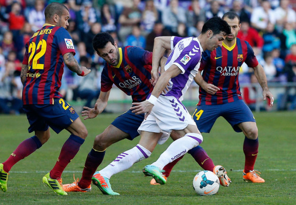 Barcelona perdió 1-0 ante Valladolid con Lionel Messi y Neymar.