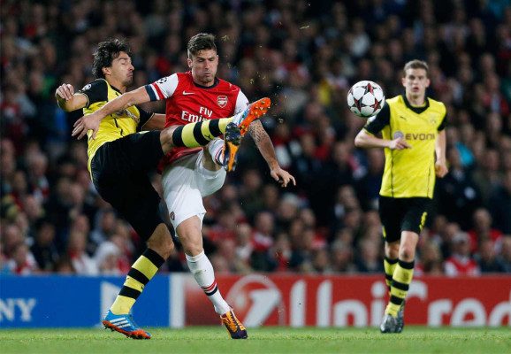 Arsenal FC vs BV Borussia Champions League.