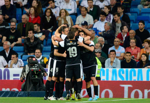 Goleada del Real Madrid al Málaga.