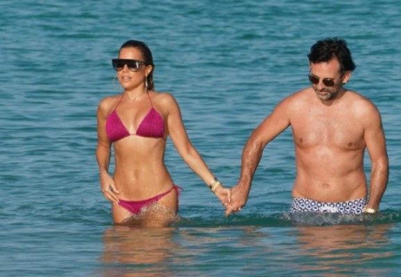 Feliz sin el crack: La espectacular exmujer de Van der Vaart fue cazada de vacaciones en Miami