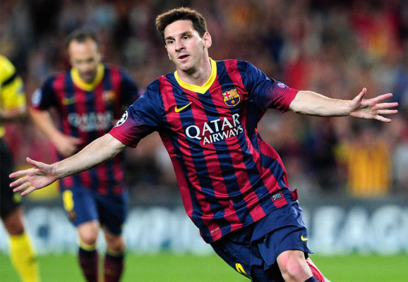 Barcelona golea al Ajax con triplete de Lionel Messi.