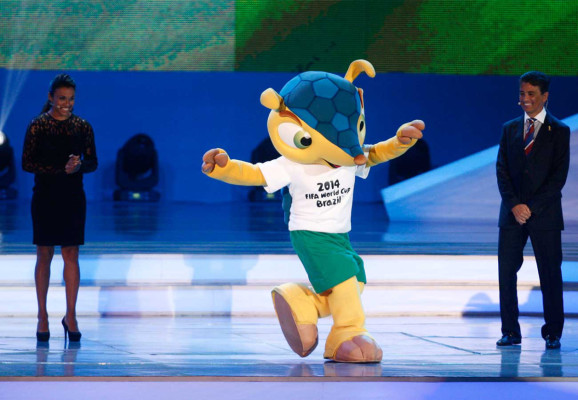 Imágenes del sorteo de la Copa Mundial Brasil 2014.