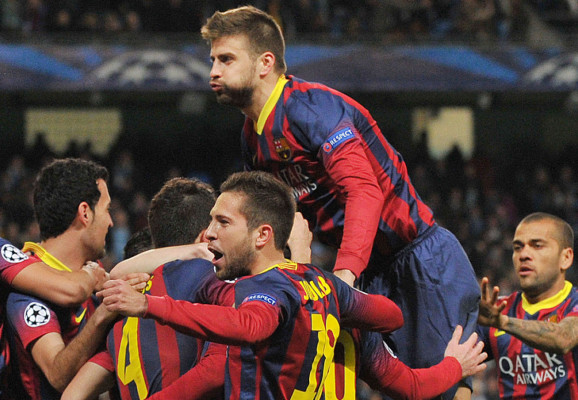 Manchester City-Barcelona Champions League.