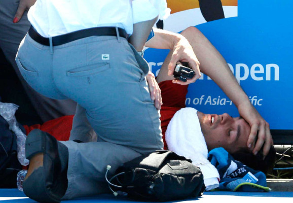 El calor hace desfallecer a los tenistas en el Open de Australia