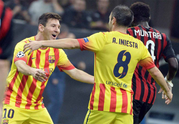 AC Milán vrs Barcelona FC Champions League
