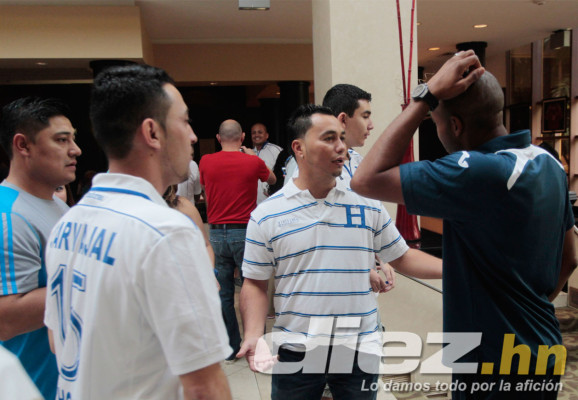 Ambiente de los hondureños en el Sun Life de Miami.