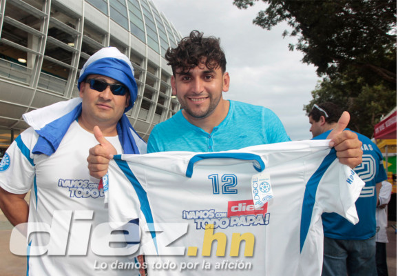 Ambiente de los hondureños en el Sun Life de Miami.