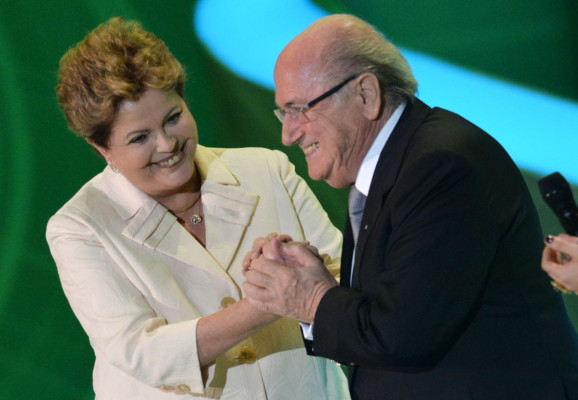 Imágenes del sorteo de la Copa Mundial Brasil 2014.