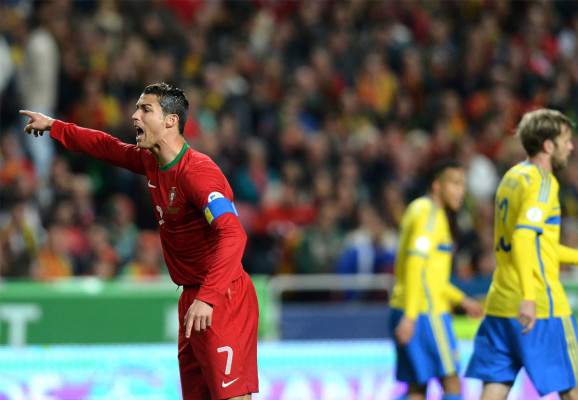 Repechaje al Mundial de Brasil 2014 Portugal vs. Suecia.