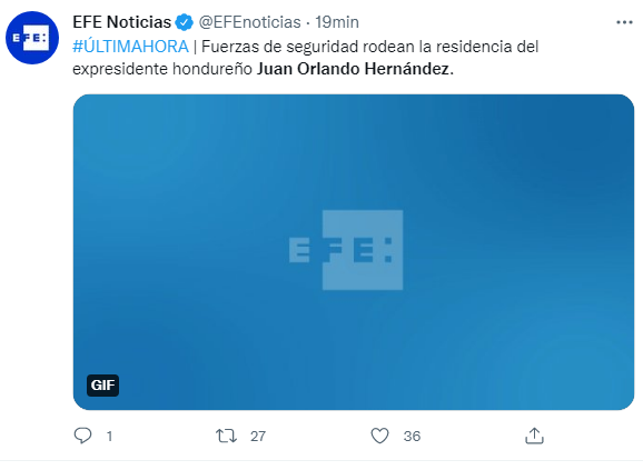 Así lo cuenta el mundo: Medios internacionales informaron la solicitud de extradición de Juan Orlando Hernández