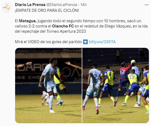 Lo que dice la prensa deportiva tras el debut de Diego Vázquez con Motagua: “Más de lo mismo” y “no está para campeón”