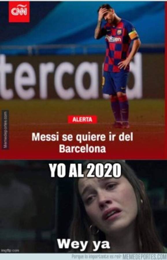 Siguen las burlas: Los otros memes que no has visto del 'adiós' de Messi al Barcelona