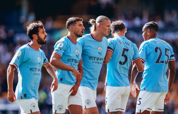 Manchester City toma la punta provisional en la Premier tras goleada ante Wolves y otro tanto más del “Monstruo” Haaland
