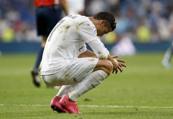 Así fue el sufrimiento de Cristiano Ronaldo ante el Málaga