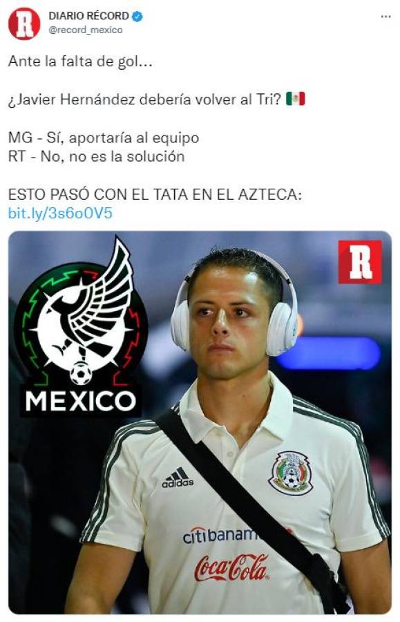 Crisis en México: Solicitan regreso de “Chicharito” Hernández, quieren al “Tata” Martino fuera y que este sea su relevo