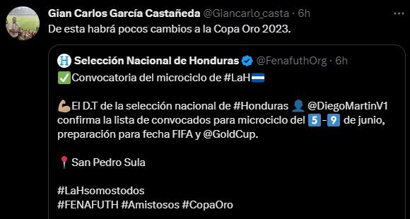 ”¿Y Luis Palma?”: Prensa de Honduras reacciona a la penúltima convocatoria de Diego Vázquez de cara a la Copa ORO