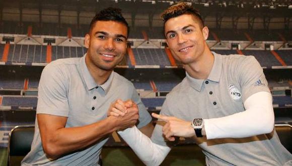 Casemiro y Cristiano compartieron vestuario del Real Madrid durante cinco años.
