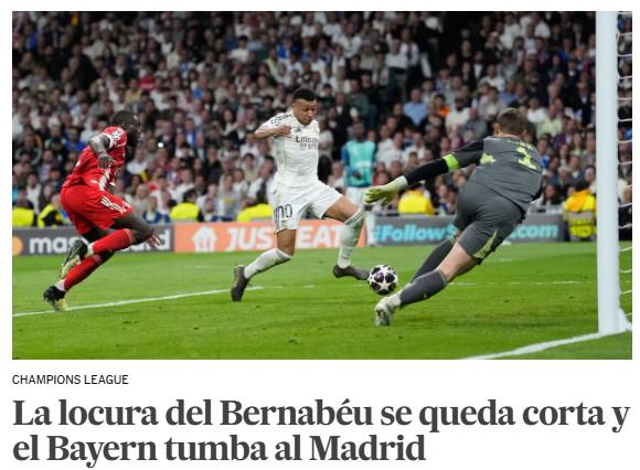 Lo que dice la prensa y la burla al Real Madrid tras caer ante Bayern: Toca remontar en Múnich