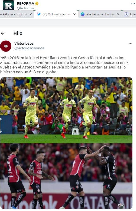 “Le sacan la llave a Olimpia” y “tuvieron que sufrir”: Así reaccionan en México el día después de la remontada de Atlas