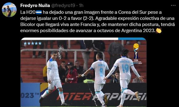 ”Honduras fue más que Corea del Sur”, “La H ha dejado buena imagen”: Prensa hondureña tras empate de la Bicolor en el Mundial Sub-20
