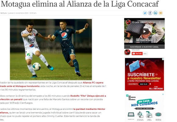 'Castellanos y los penales lo dejaron desolado': La prensa internacional sobre el pase de Motagua en Liga Concacaf
