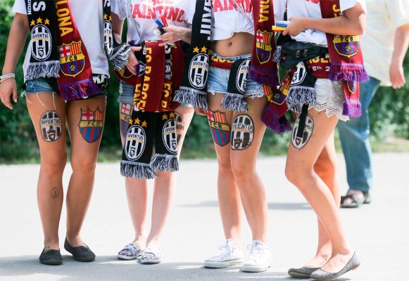 Las mejores fotos de los aficionados del Barcelona en Berlín