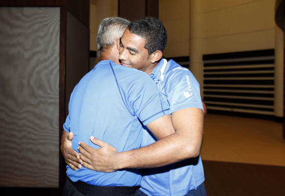 La llegado de los legionarios a la concentración en Miami.