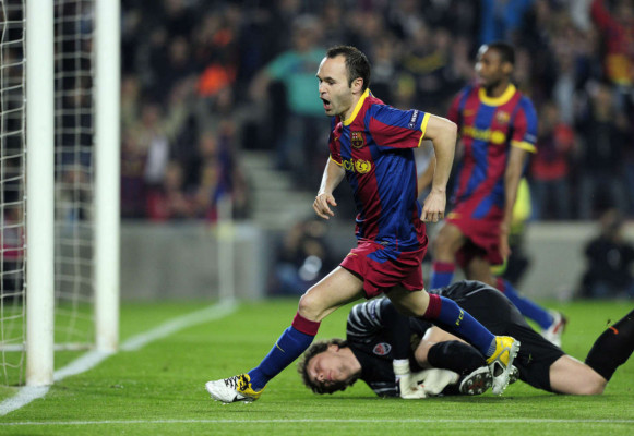 Andrés Iniesta, el mejor jugador de Europa .