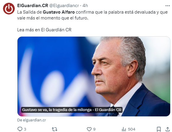 Salen a la luz los detalles de la salida de Gustavo Alfaro de Costa Rica y el millonario salario que tendrá en Paraguay