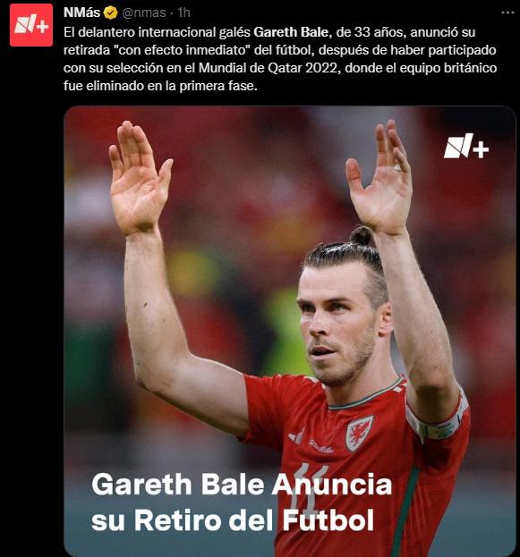 “Adiós leyenda”, “Lo ganó todo”: Prensa internacional se rinde ante el retiro de Gareth Bale