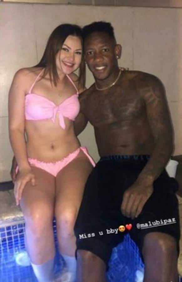 En el estadio y la piscina: Las fotos de Romell Quioto y Malubi Paz en su noviazgo