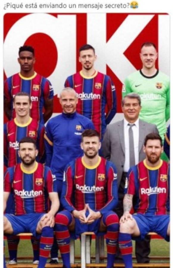 Nadie se salva: Barcelona se saca la foto oficial y las redes estallan con divertidos memes